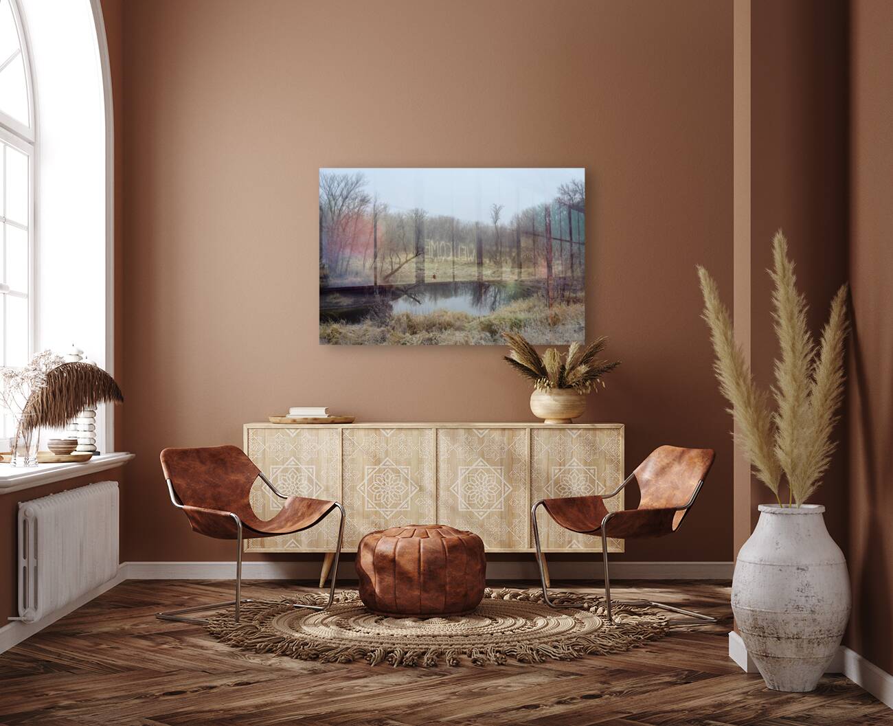 Fog by the River Reproduction