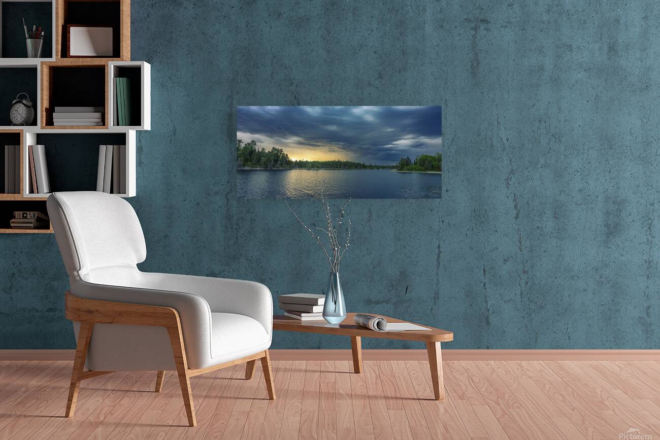 Moody Sunset Panorama Reproduction