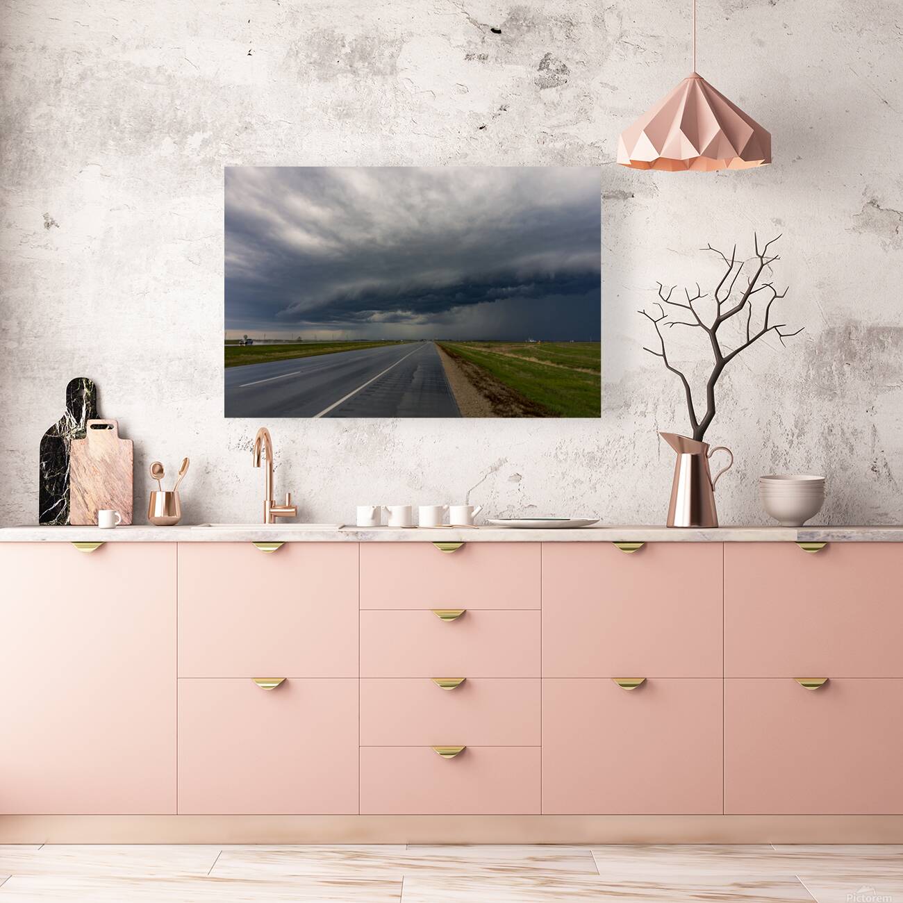 Stormclouds on the Highway Reproduction