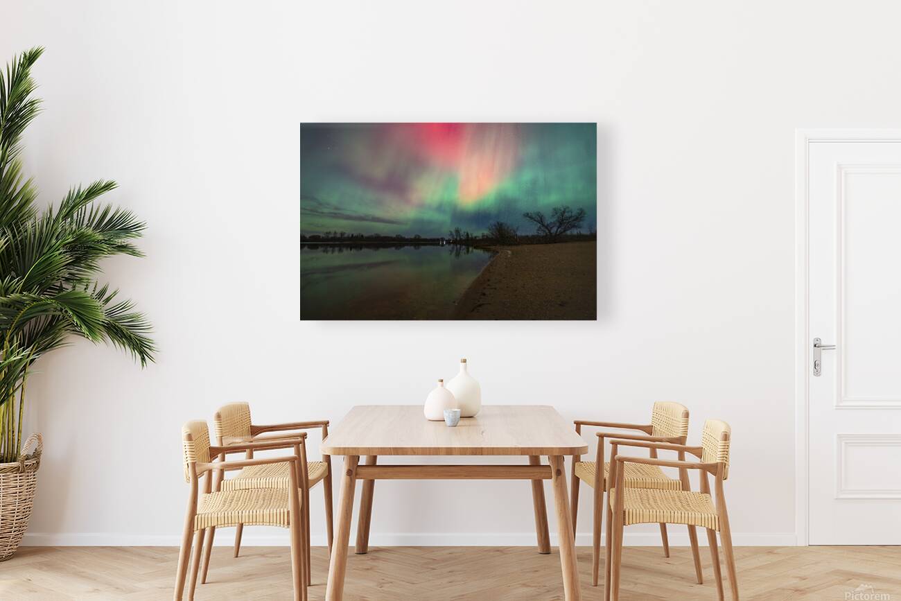 Northern Lights Reflections Reproduction