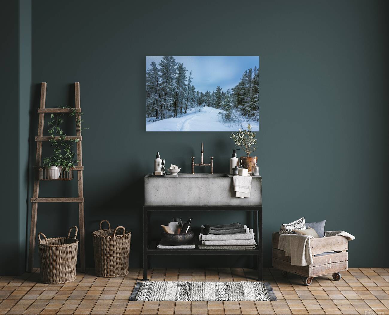 Winter on Hanson Creek Trail Reproduction