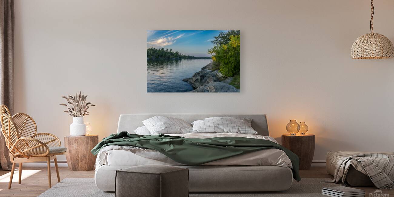 Rocky Shoreline Reflection Reproduction