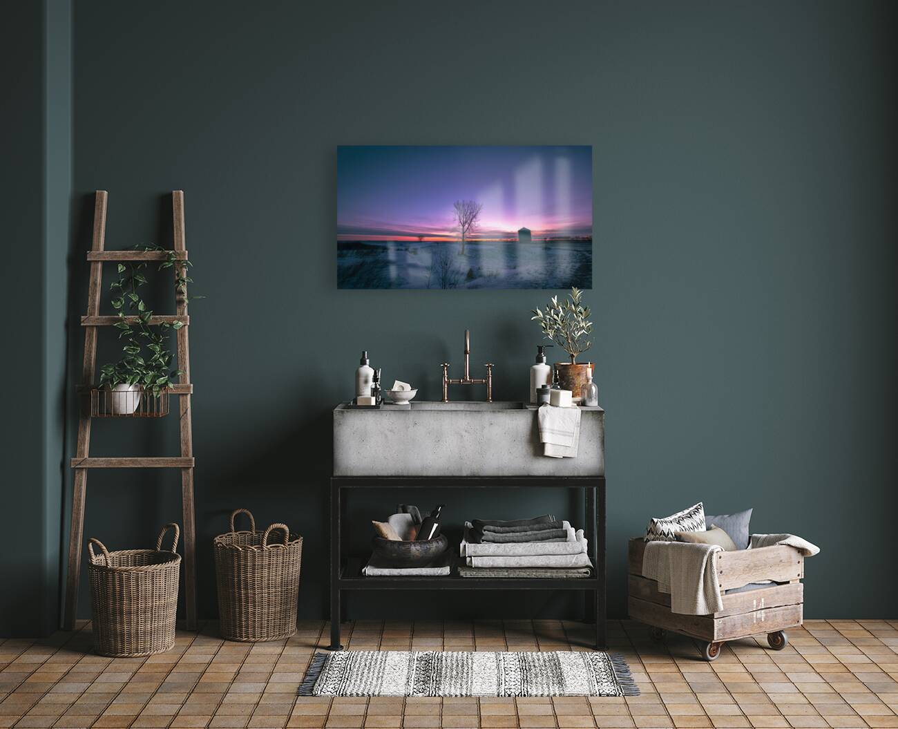 Lone Trees and Grain Bin Reproduction