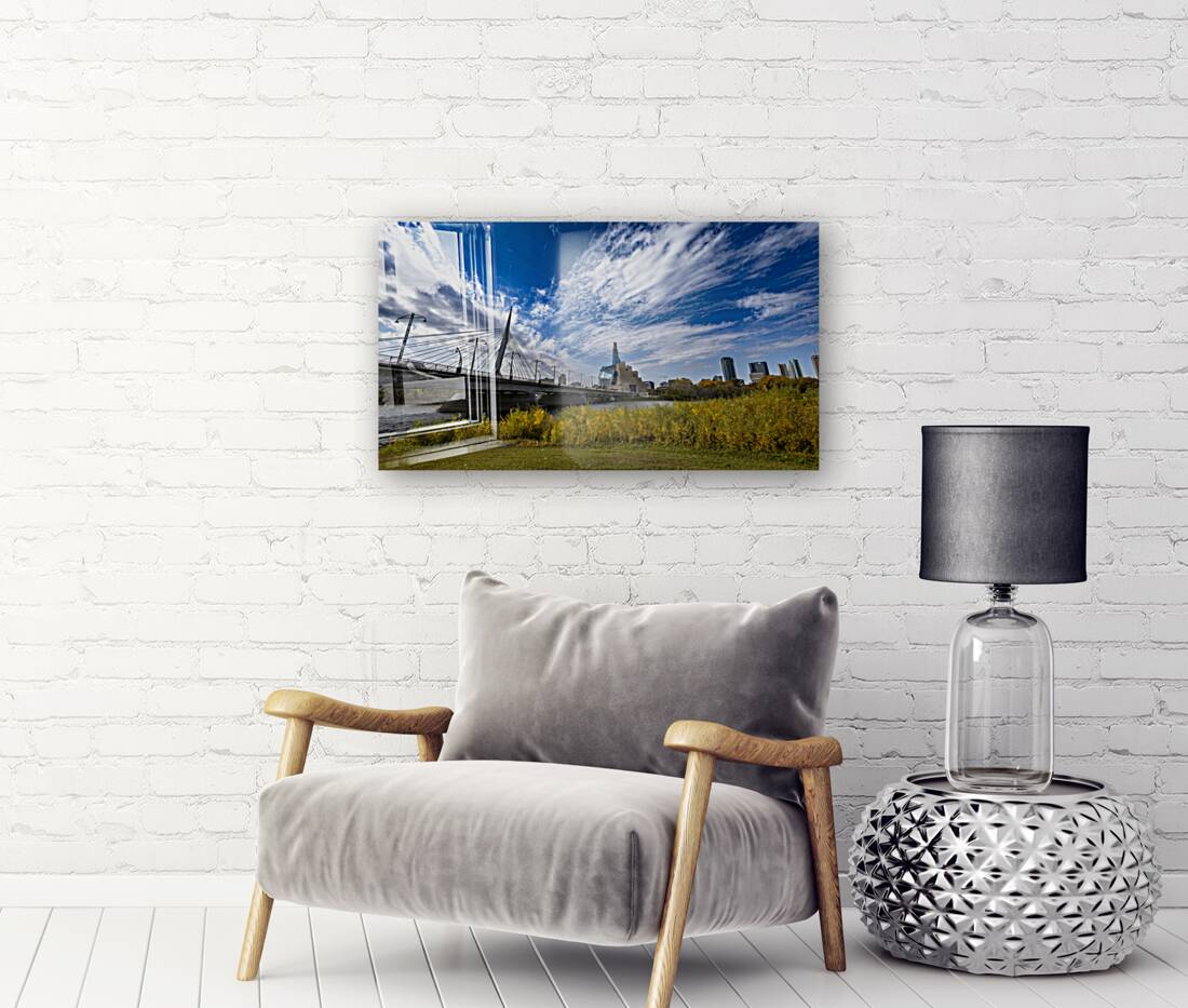 Provencher Bridge in the Fall Reproduction