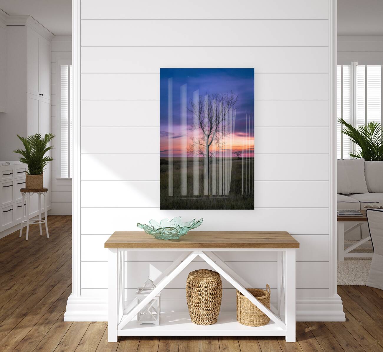 Lone Tree at Sunrise Reproduction