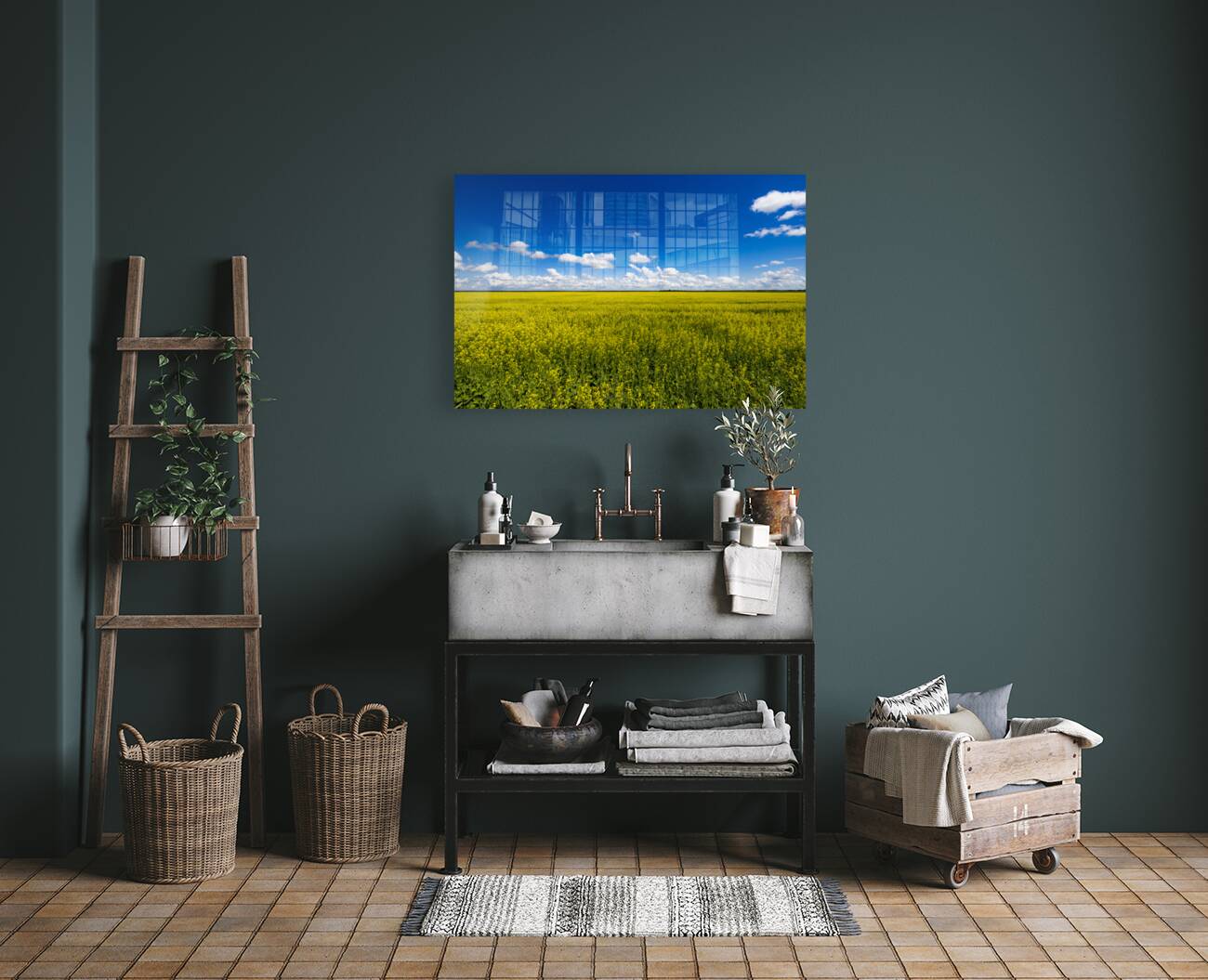 Blue and Yellow Reproduction