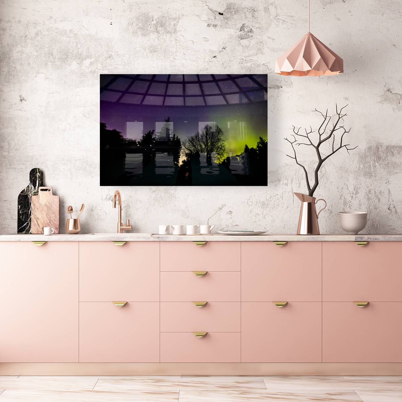 Aurora In the Woods Reproduction