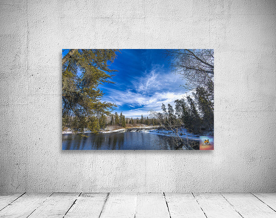 Winter at Pine Point Rapids Wall Preview