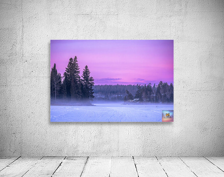 Fog Rising Over Falcon Lake Wall Preview