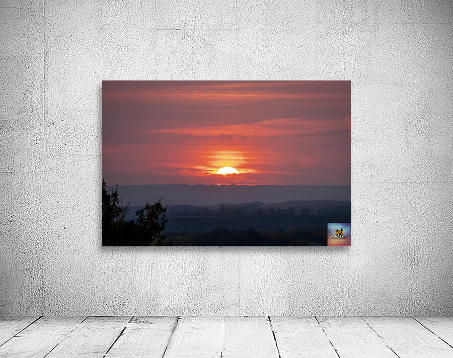 Red Wine Sunset Wall Preview