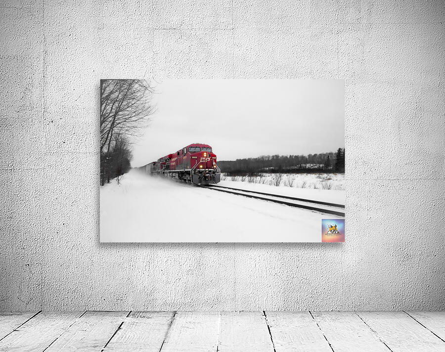 Train After Snowstorm Wall Preview