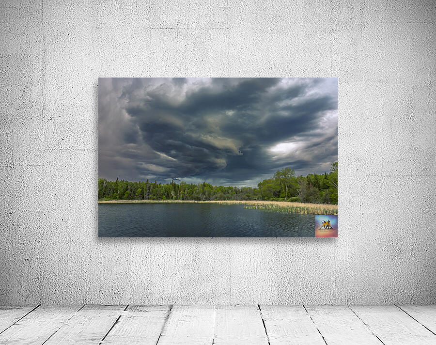 Sunset Under Stormy Sky Wall Preview