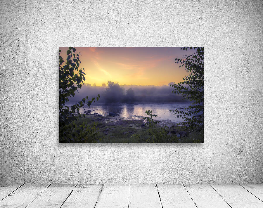 Foggy Sunrise on the Roseau River Wall Preview