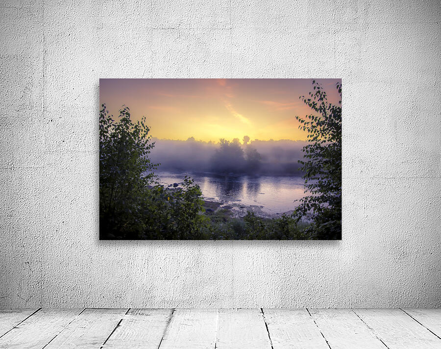 Foggy Sunrise on the Roseau River Wall Preview