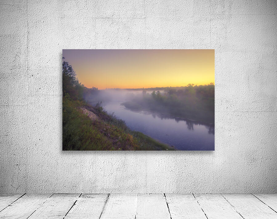 Foggy Sunrise on the Roseau River Wall Preview