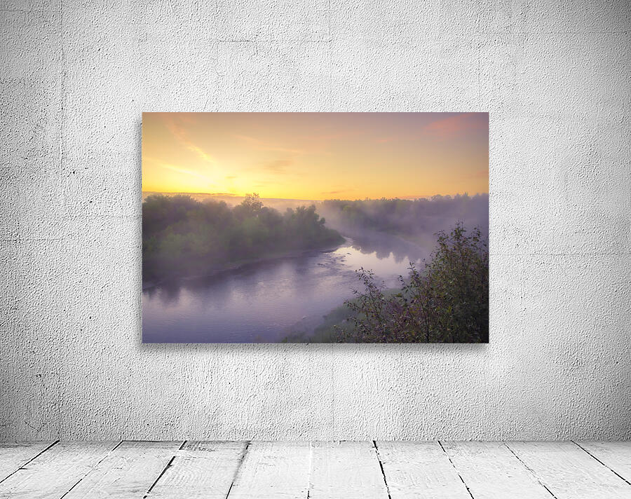 Foggy Sunrise on the Roseau River Wall Preview