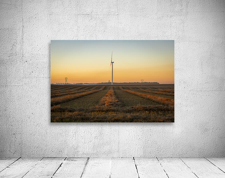 Wind Turbines at Sunset Wall Preview