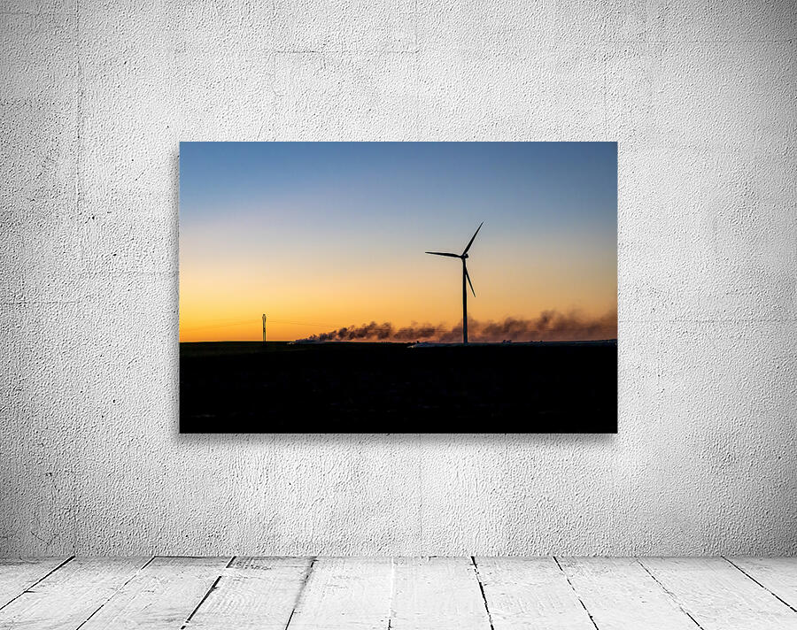 Wind Turbines at Sunset Wall Preview