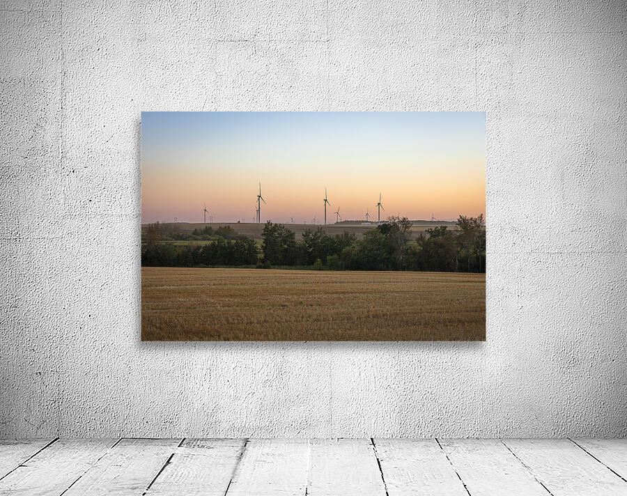Wind Turbines at Sunset Wall Preview