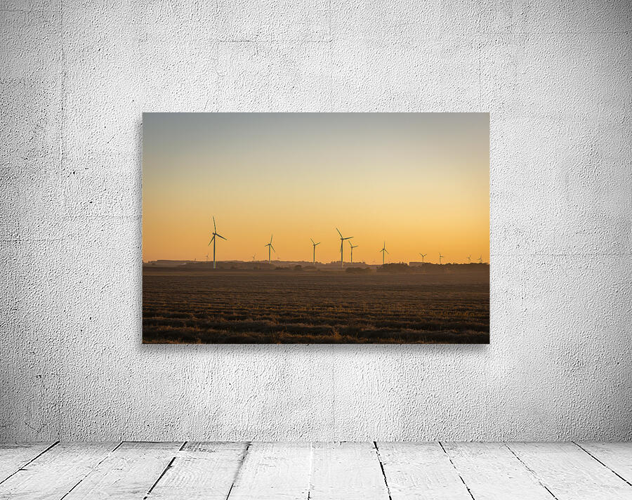 Wind Turbines at Sunset Wall Preview