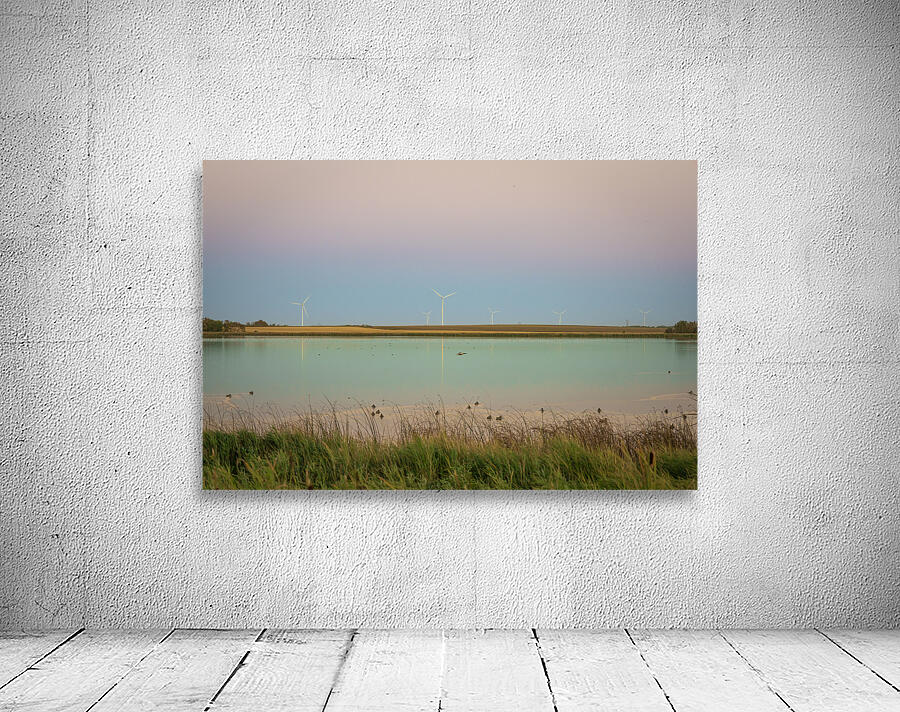 Wind Turbines Reflection Wall Preview