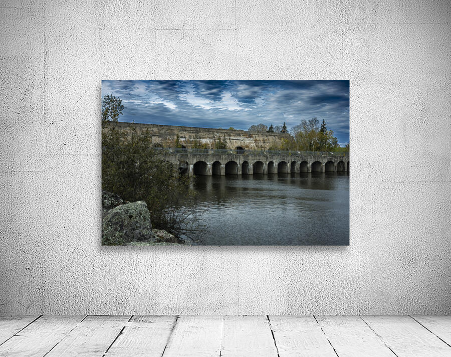 Pinawa Dam on a Cloudy Day Wall Preview