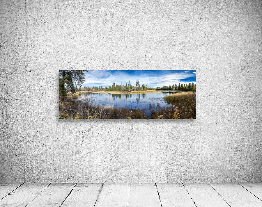 Horseshoe Bend Panorama at Pine Point Rapids Wall Preview