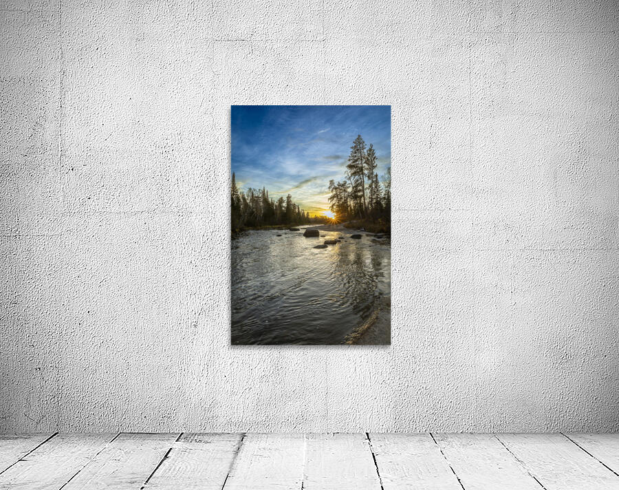 Sunset at Pine Point Rapids Wall Preview