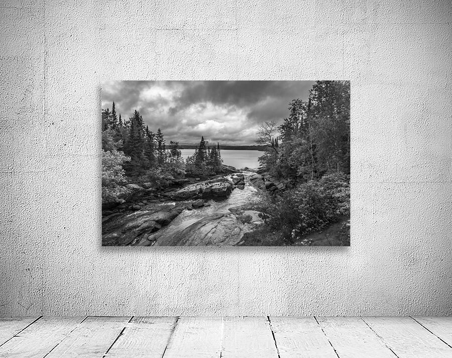 Tulabi Falls on a Rainy Day - B&W Wall Preview