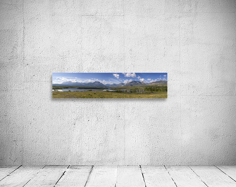 At the Base of the Rockies - Panorama Wall Preview