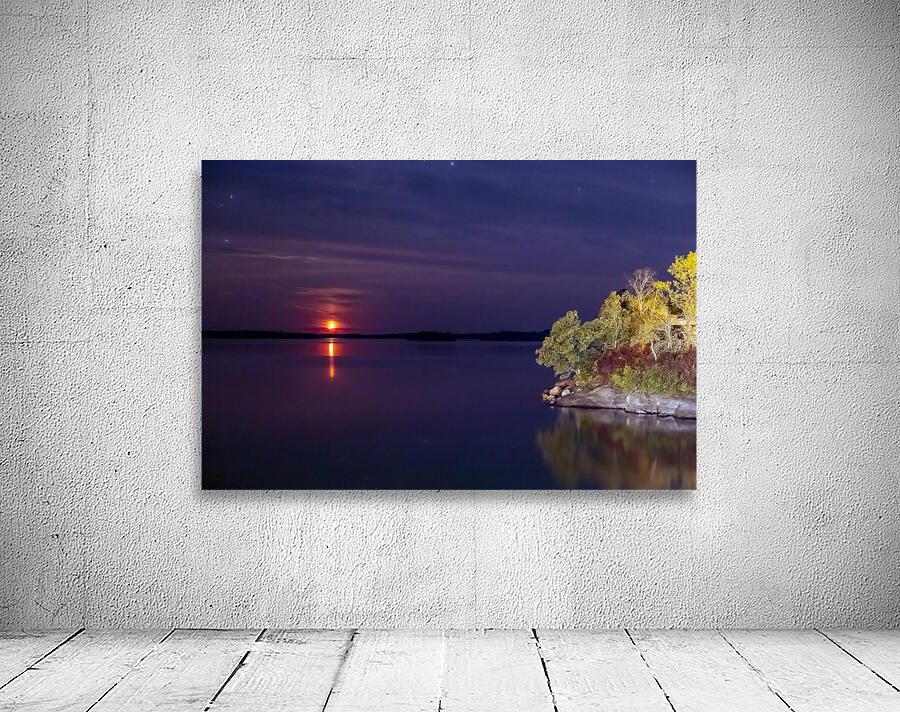 Moon Sets Over Shoal Lake Wall Preview