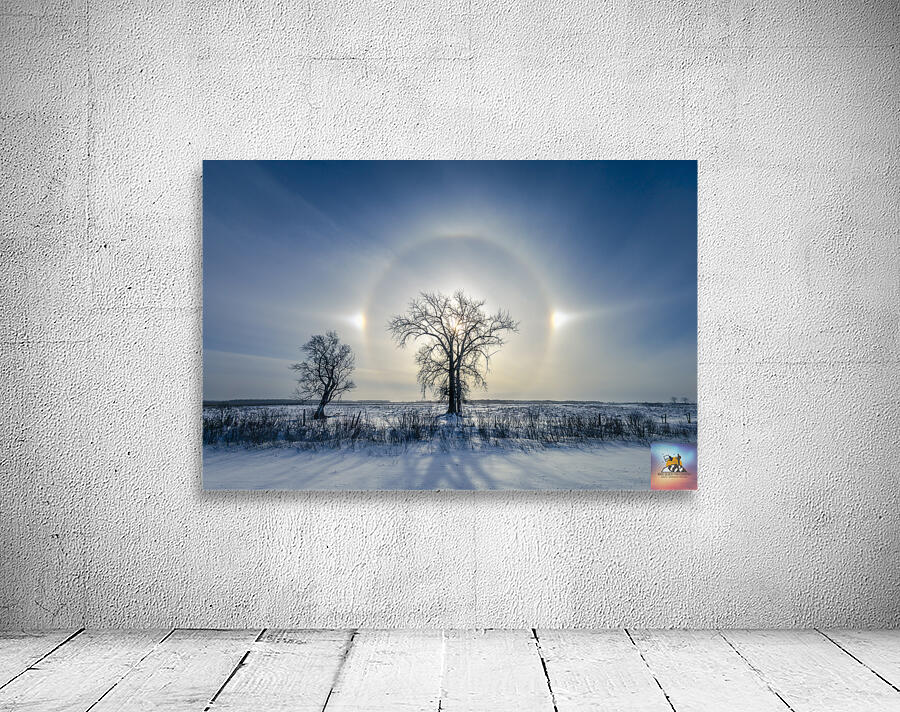 Sundogs Behind Lone Trees Wall Preview