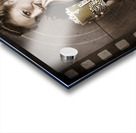 Beautiful Film Actress On Vintage Movie Screen Acrylic print