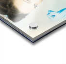 Pinup housewife flexing muscles. Cleaning strength Acrylic print