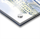 Drottningholms Slott royal palace and fountain Illustration Acrylic print