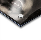 Urban man wearing headphones and beer cap in mouth Acrylic print