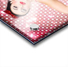 Portrait of disco party dancing girl Acrylic print