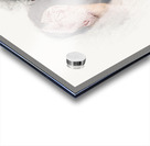 Curious Housewife Cleaning Home Window With Love Acrylic print