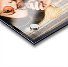 Eyewear fashion model. Pin up woman in sun shades Acrylic print