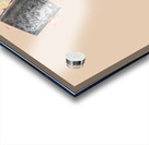 Beautiful Blonde Make-up Artist Woman Pouring Liquid Lipstick Acrylic print