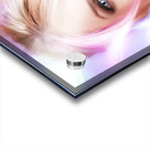 Romantic Girl Blowing Heart Kiss To Her Valentine Acrylic print