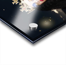 Royal damsel in distress waving white castle flag Acrylic print