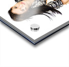 Sexy Woman Sitting On Car Tyre Acrylic print