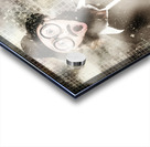 Mad scientist with solution to chemical reaction  Acrylic print