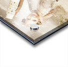 Vintage Woman Dreaming Of A Europe Travel Escape Acrylic print