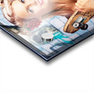 Portrait Of A Young Grunge Woman On Graffiti Wall Acrylic print