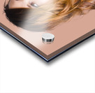 Beautiful female artist painting studio heart Acrylic print