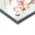 Elegant European Woman Holding Holiday Landmark Acrylic print