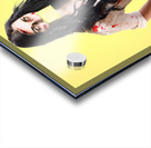 Deceased business woman with memo message on face Acrylic print