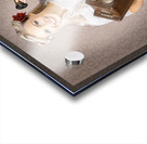 Smiling Vintage Woman Hearing Good News On Phone Acrylic print